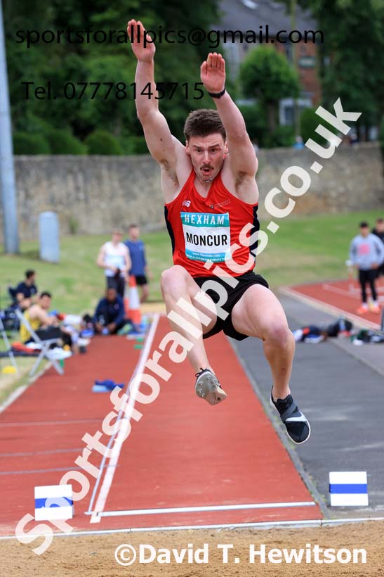 Decathlon Long Jump, 2024 EAP International Combined events, Hewcham, Northumberland.  Photo: David T. Hewitson/Sports for All Pics